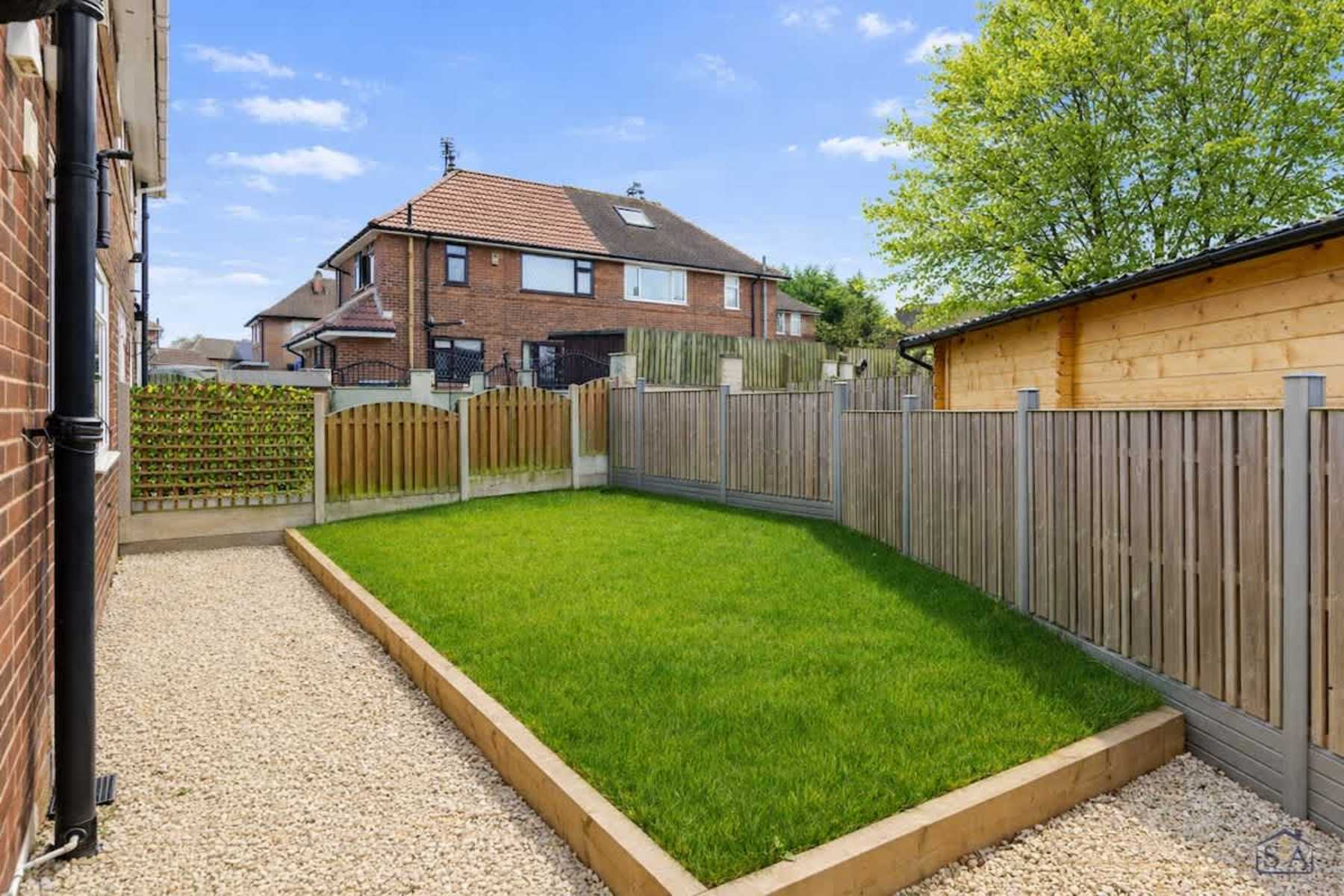 Private enclosed back garden